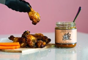 Air fryer chicken wing recipe with Okanagan jam